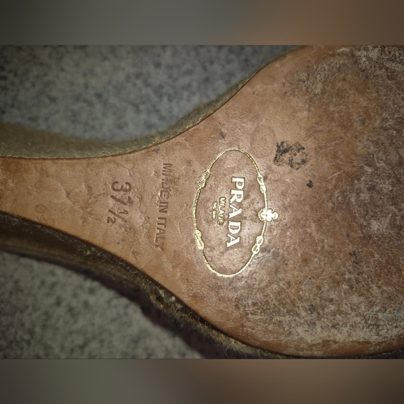 Prada Tan Embellished Women's Shoes - Picture 4 of 6